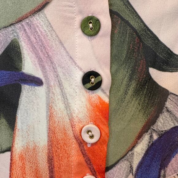 Alexandra Miro Penelope Beach Chiffon Maxi Skirt- Bird of Paradise NEW Medium - Picture 5 of 12